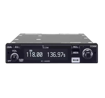 Купить IC-A220E Aviation Band Vehicle Walkie Talkie with 8W Output Power and 0-50km Talk Range IPX4 Water Resistant Mobile Radio онлайн изготовление