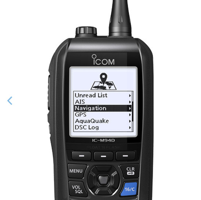 M94D VHF Морское двухстороннее радио IP57 Плавучая вспышка для лодки с ЖК-дисплеем