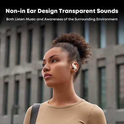 Mini TWS аксессуары для двухстороннего радио Bluetooth v5.4 Костные проводные наушники для улучшения звукового опыта