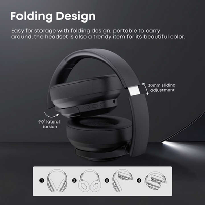 Air Phone Max ANC Noise Cancelling Wireless Headphones Портативные складываемые наушники MP3 плеер с микрофоном Bluetooth наушники